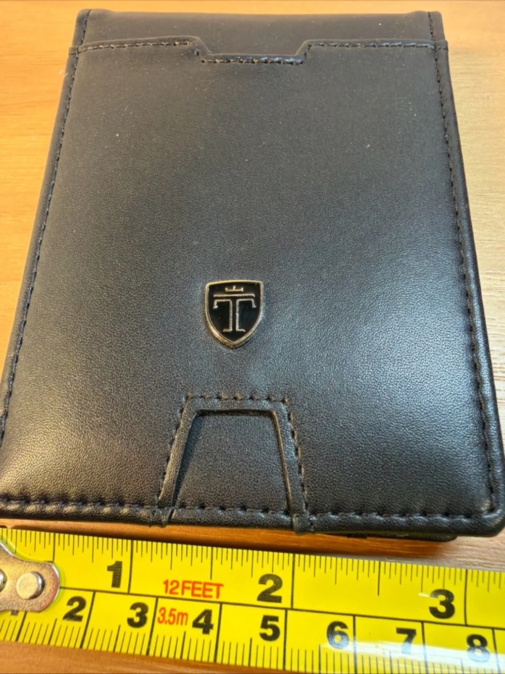 NEW TRAVANDO Mens Slim Wallet with Money Clip AUSTIN RFID Blocking Bifold Black